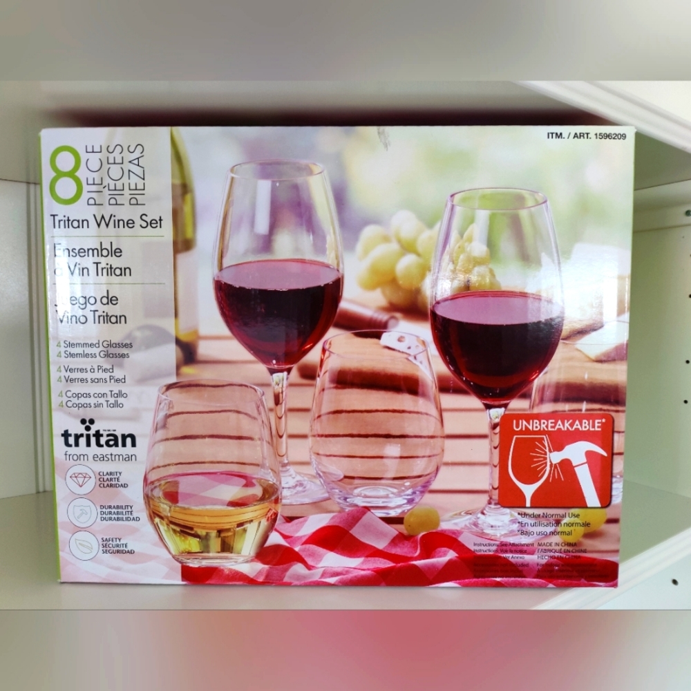 Brand New Tritan Outdoor Wine Glasses